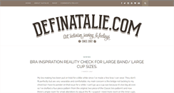 Desktop Screenshot of definatalie.com